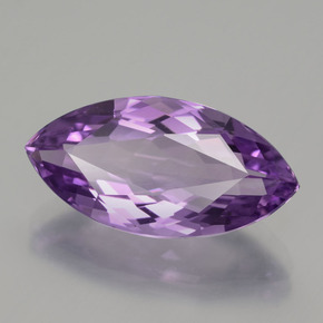 Amatista violeta natural de 9,00 ct, marquesa, VVS