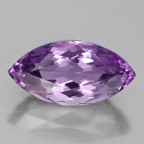 Amatista violeta natural de 9,72 ct, marquesa, VVS