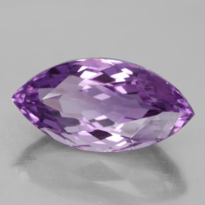 Amatista violeta natural de 9,72 ct, marquesa, VVS
