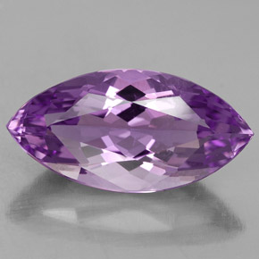 Amatista violeta natural de 8,43 ct, marquesa, VS