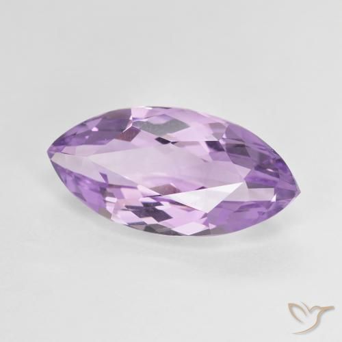 Amatista Violeta medio natural de 5.48 ct, Marquesa, VS