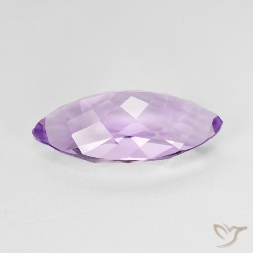 Amatista Violeta medio natural de 5.48 ct, Marquesa, VS