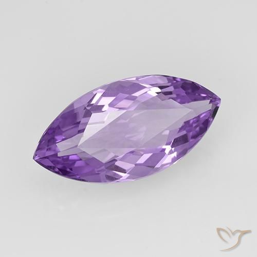 Amatista Violeta oscuro natural de 5.15 ct, Marquesa, VVS