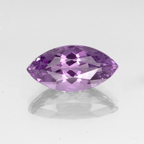 Amatista violeta natural de 5,56 ct, marquesa, VVS