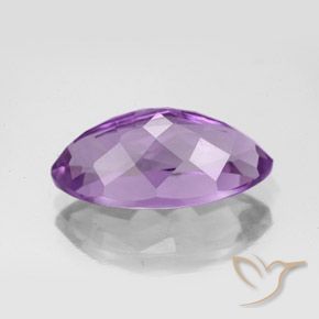 Amatista Violeta púrpura medio natural de 5.31 ct, Marquesa, VS