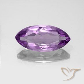 3.94ct Natural Violeta púrpura medio Amatista, Marquesa, VS