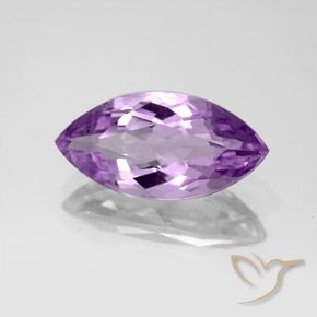 Amatista Violeta púrpura natural de 4.32 ct, Marquesa, VS-SI