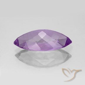 Amatista Violeta púrpura natural de 4.32 ct, Marquesa, VS-SI
