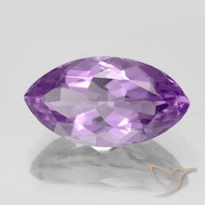 Amatista Violeta púrpura intenso natural de 6.07 ct, Marquesa, VS