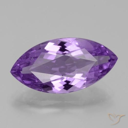 5.15ct Natural Violeta medio Amatista, Marquesa, VS-SI