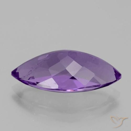 Amatista Violeta medio natural de 5.15 ct, Marquesa, VS-SI