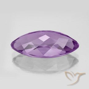 Amatista Violeta púrpura medio natural de 7.16 ct, Marquesa, VVS-VS