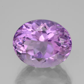 Amatista violeta natural de 5,84 ct, corte óvalo, VS