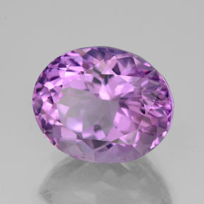 Amatista violeta natural de 5,84 ct, corte óvalo, VS