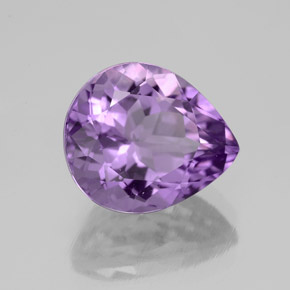 Amatista Violeta natural de 4.45 ct, En forma de pera, VVS-VS