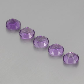 Gemas de amatista violeta natural de  ct, corte cojín, VS