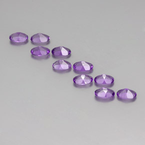 Gemas de Amatista Violeta natural de  ct, Corte Óvalo, VVS-VS