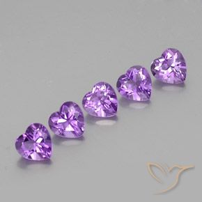 3.52ctw Natural Violeta vívido Amatista, Corazón, VVS-VS