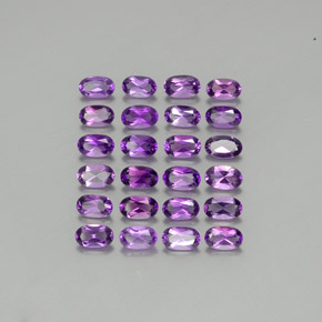 Gemas de amatista violeta natural de  ct, corte óvalo, VVS-VS
