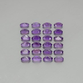 Gemas de amatista violeta natural de  ct, corte óvalo, VVS-VS