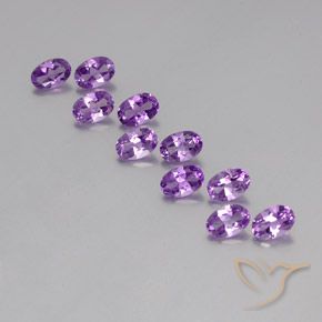 4.28ctw Natural Violeta púrpura Amatista, Ovalada, VVS-VS