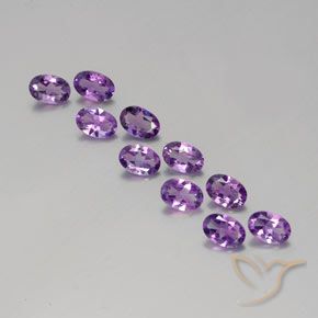 3.64ctw Natural Violeta rosado Amatista, Ovalada, VVS-VS