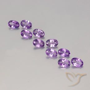 3.67ctw Natural Violeta púrpura Amatista, Ovalada, VVS-VS