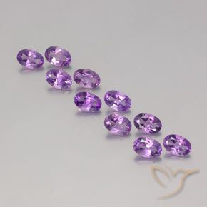 4.23ctw Natural Violeta púrpura medio Amatista, Ovalada, VVS-VS