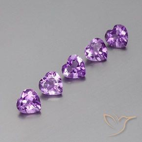 3.58ctw Natural Violeta púrpura Amatista, Corazón, VS
