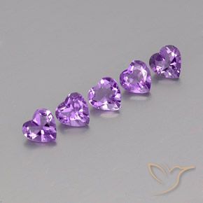3.39ctw Natural Violeta púrpura Amatista, Corazón, VS