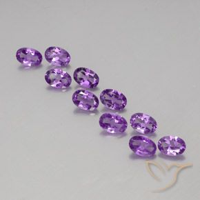 3.97ctw Natural Violeta púrpura oscuro medio Amatista, Ovalada, VVS-VS