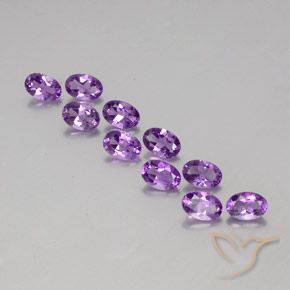 3.89ctw Natural Violeta púrpura oscuro medio Amatista, Ovalada, VVS-VS