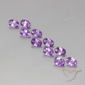 3.99ctw Natural Violeta púrpura intenso Amatista, Ovalada, VVS-VS