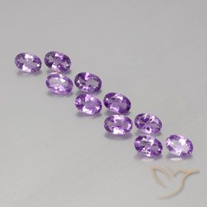 3.75ctw Natural Violeta púrpura medio Amatista, Ovalada, VVS-VS