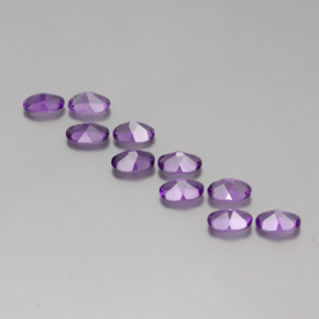 Gemas de Amatista Violeta natural de  ct, Corte Óvalo, VVS-VS
