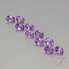 3.91ctw Natural Violeta púrpura medio Amatista, Ovalada, VVS-VS