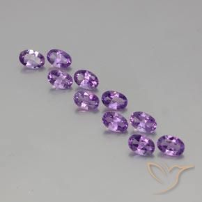 3.75ctw Natural Violeta púrpura medio Amatista, Ovalada, VVS-VS