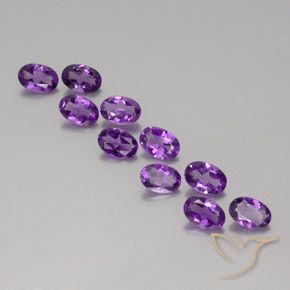 3.86ctw Natural Violeta púrpura oscuro medio Amatista, Ovalada, VVS-VS
