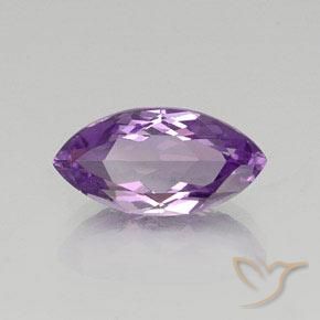 Amatista Violeta medio natural de 6.66 ct, Marquesa, VVS