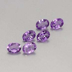 Gemas de Amatista Violeta natural de  ct, Corte Óvalo, VVS-VS