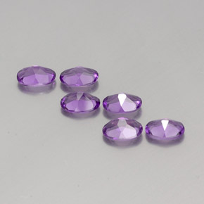 Gemas de Amatista Violeta natural de  ct, Corte Óvalo, VVS-VS