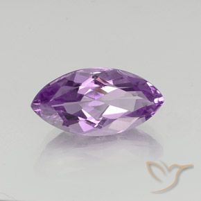 Amatista Violeta medio claro natural de 6.40 ct, Marquesa, VVS-VS