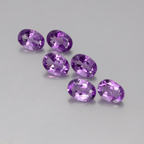 Gemas de amatista violeta rosado natural de 4,16 ct, corte óvalo, VVS-VS