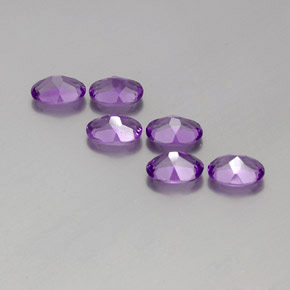Gemas de amatista violeta rosado intenso natural de 4,21 ct, corte óvalo, VVS-VS