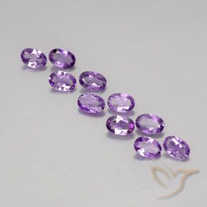 3.62ctw Natural Violeta púrpura oscuro medio Amatista, Ovalada, VVS-VS