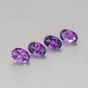 Gemas de amatista violeta natural de  ct, corte óvalo, VVS-VS