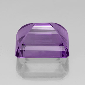 Amatista Violeta natural de 39.88 ct, corte esmeralda, VVS