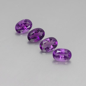 Gemas de amatista violeta natural de  ct, corte óvalo, VVS-VS