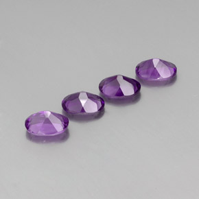 Gemas de amatista violeta natural de  ct, corte óvalo, VVS-VS