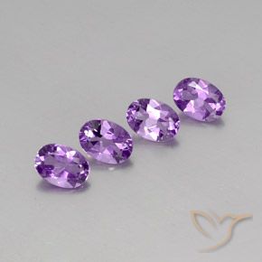 2.70ctw Natural Violeta rosado medio Amatista, Ovalada, VS